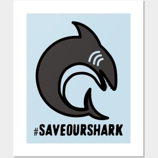 Save Shark T-Shirt Posters and Art